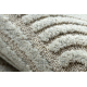 FLUX oval 461.67.AE503 wool carpet OSTA - Geometric, structural, loft blue / grey