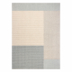 FLUX 461.9.AE500 ullteppe OSTA - Geometrisk, strukturell, loft blå / krem