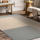 FLUX 461.9.AE500 Wollteppich OSTA - Geometrisch, Strukturell, Loft blau / creme