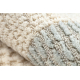 FLUX 461.9.AE500 Wollteppich OSTA - Geometrisch, Strukturell, Loft blau / creme