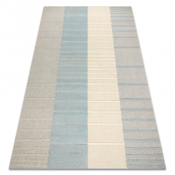 Moquette en laine FLUX 461.3.AE120 OSTA - Lignes, structurelle, loft gris / bleu