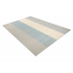FLUX 461.3.AE120 wool carpet OSTA - Lines, structural, loft grey / blue