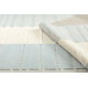 FLUX 461.3.AE120 Wollteppich OSTA - Linien, Strukturell, Loft grau / blau