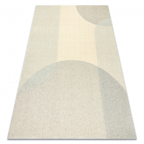 FLUX 461.7.AE120 Wollteppich OSTA - Geometrisch, Strukturell, Loft beige / grau
