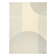 FLUX 461.7.AE120 Wollteppich OSTA - Geometrisch, Strukturell, Loft beige / grau