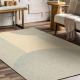 FLUX 461.7.AE120 Wollteppich OSTA - Geometrisch, Strukturell, Loft beige / grau