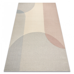 FLUX 461.7.AE990 ullmatta OSTA - Geometrisk, strukturell, loft beige / grå