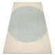 FLUX 461.10.AE500 Wollteppich OSTA - Geometrisch, Strukturell, Loft blau / creme