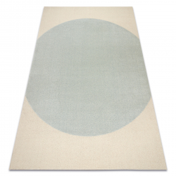 Moquette en laine FLUX 461.10.AE500 OSTA - Géométrique, structurelle, loft bleu / crème