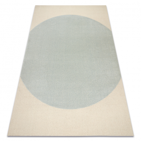 FLUX 461.10.AE500 Wollteppich OSTA - Geometrisch, Strukturell, Loft blau / creme