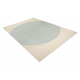 FLUX 461.10.AE500 Wollteppich OSTA - Geometrisch, Strukturell, Loft blau / creme