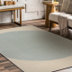 FLUX 461.10.AE500 Wollteppich OSTA - Geometrisch, Strukturell, Loft blau / creme