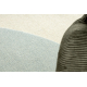 Moquette en laine FLUX 461.10.AE500 OSTA - Géométrique, structurelle, loft bleu / crème