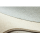 FLUX 461.10.AE500 Wollteppich OSTA - Geometrisch, Strukturell, Loft blau / creme