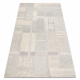 Dywan FLUX 461.43.AE110 wełniany OSTA - Geometryczny, strukturalny, loftowy krem / szary