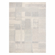 Dywan FLUX 461.43.AE110 wełniany OSTA - Geometryczny, strukturalny, loftowy krem / szary
