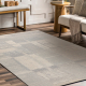 FLUX 461.43.AE110 Wollteppich OSTA - Geometrisch, Strukturell, Loft creme / grau