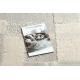 FLUX 461.43.AE110 Wollteppich OSTA - Geometrisch, Strukturell, Loft creme / grau