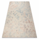 FLUX 461.60.AE990 wool carpet OSTA - Abstraction, structural, loft cream / blue