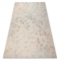 Moquette en laine FLUX 461.60.AE990 OSTA - Abstraction, structurelle, loft crème / bleus