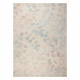 FLUX 461.60.AE990 wool carpet OSTA - Abstraction, structural, loft cream / blue