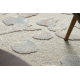 FLUX 461.60.AE990 wool carpet OSTA - Abstraction, structural, loft cream / blue