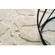 FLUX 461.60.AE990 wool carpet OSTA - Abstraction, structural, loft cream / blue