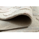 FLUX 461.60.AE990 wool carpet OSTA - Abstraction, structural, loft cream / blue