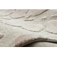 FLUX 461.60.AE990 wool carpet OSTA - Abstraction, structural, loft cream / blue