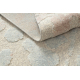 FLUX 461.60.AE990 wool carpet OSTA - Abstraction, structural, loft cream / blue
