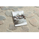 FLUX 461.60.AE990 wool carpet OSTA - Abstraction, structural, loft cream / blue