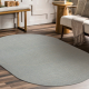 FLUX Oval 461.67.AE500 Wollteppich OSTA - Geometrisch, Strukturell, Loft blau / creme