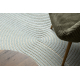 FLUX Oval 461.67.AE500 Wollteppich OSTA - Geometrisch, Strukturell, Loft blau / creme