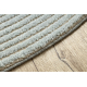 FLUX Oval 461.67.AE500 Wollteppich OSTA - Geometrisch, Strukturell, Loft blau / creme