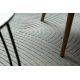 FLUX Oval 461.67.AE500 Wollteppich OSTA - Geometrisch, Strukturell, Loft blau / creme
