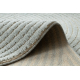 FLUX oval 461.67.AE500 wool carpet OSTA - Geometric, structural, loft blue / cream