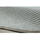 FLUX Oval 461.67.AE500 Wollteppich OSTA - Geometrisch, Strukturell, Loft blau / creme