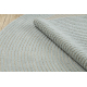 FLUX oval 461.67.AE500 wool carpet OSTA - Geometric, structural, loft blue / cream