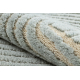 FLUX Oval 461.67.AE500 Wollteppich OSTA - Geometrisch, Strukturell, Loft blau / creme