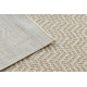 Teppich ORIGI 3739 creme / beige - Rahmen, Fischgrät flachgewebte SISAL schnur