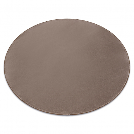 Teppich rund SEDUCTION Taupe 49, weich, langlebig, Schlafzimmer, Hotel