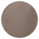 Carpet round SEDUCTION taupe 49 soft, durable, bedroom, hotel