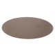 Teppich rund SEDUCTION Taupe 49, weich, langlebig, Schlafzimmer, Hotel