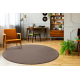 Teppich rund SEDUCTION Taupe 49, weich, langlebig, Schlafzimmer, Hotel