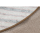Teppich rund SEDUCTION Taupe 49, weich, langlebig, Schlafzimmer, Hotel