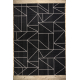 TEPPICH SIZAL FLOORLUX 20605 schwarz / silber DREIECKE, GEOMETRISCH - ZWEITKLASSIGES PRODUKT