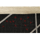 CARPET SIZAL FLOORLUX 20605 black / silver TRIANGLES, GEOMETRIC - SECOND-RATE PRODUCT
