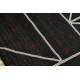 CARPET SIZAL FLOORLUX 20605 black / silver TRIANGLES, GEOMETRIC - SECOND-RATE PRODUCT