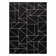TEPPICH SIZAL FLOORLUX 20605 schwarz / silber DREIECKE, GEOMETRISCH - ZWEITKLASSIGES PRODUKT