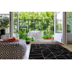 TEPPICH SIZAL FLOORLUX 20605 schwarz / silber DREIECKE, GEOMETRISCH - ZWEITKLASSIGES PRODUKT